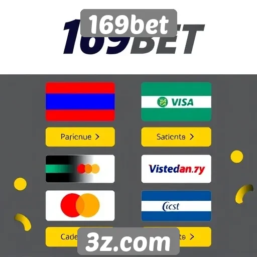 Métodos de pagamento e saques na 169bet