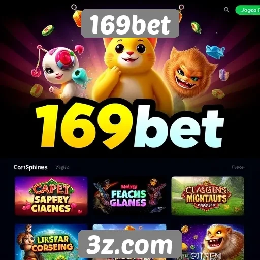 Variedade de jogos disponíveis na plataforma 169bet